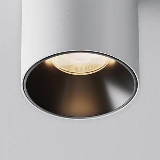 Потолочный светильник 7,5 см, LED*8W, 3000K, Maytoni Alfa LED 50° C064CL-8W3K-RD-WB, Белочерный