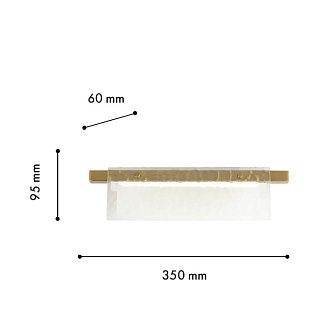 Бра 6*35*9,5 см, 5W, Favourite Gelido 4518-1W Матовое золото Матовое золото