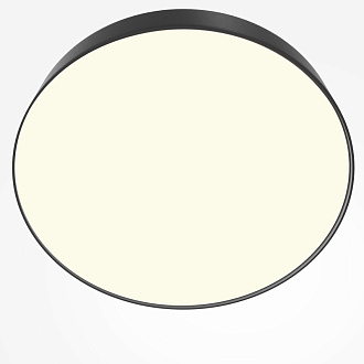 Накладной светильник 40*40*6 см, LED, 45W, 3000К, Maytoni Technical Zon C032CL-45W3K-RD-B черный