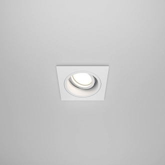 Светильник, 9 см, 50W, белый, Maytoni Akron DL026-2-01W, встраиваемый
