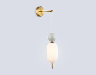 Бра со сменной лампой 10*20*57- см, 1*G9*28W, K, Ambrella Light High Light LH53108, латунь