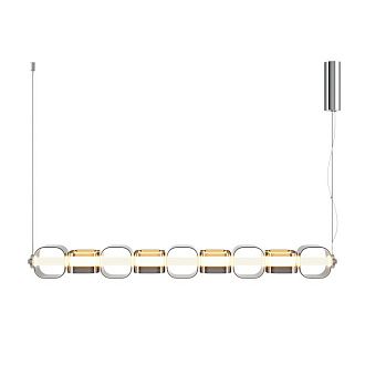 Подвесной светильник 12*18*330 см, LED*22W, 3000K, Maytoni Ritmo MOD381PL-L45CH3K, хром