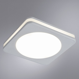 Встраиваемый светильник 9,5*5,9 см, 1*LED*12W, 4000К, Arte lamp Tabit Белый A8433PL-1WH