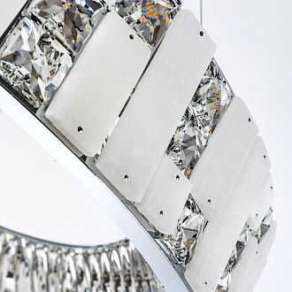 Подвесная люстра 80x80x40см, LED, 93Вт, 3000 / 5500K, Modelux ML.6988.800P CR Хром