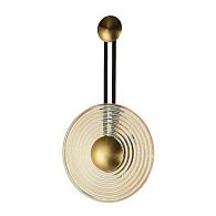 Бра 30*10*50 см, 1*LED*8W, 4000K Gerhort G31200/1wBK+GD AMB, Черный, золото