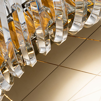 Подвесная люстра Divinare Megan 7568/18 LM-12, диаметр 80 см, бронза