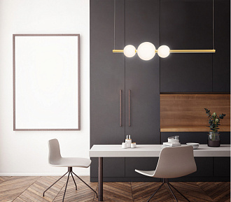 Подвесной светодиодный светильник Maytoni Freccia MOD063PL-L50G3K, 50W LED, 3000K, золото