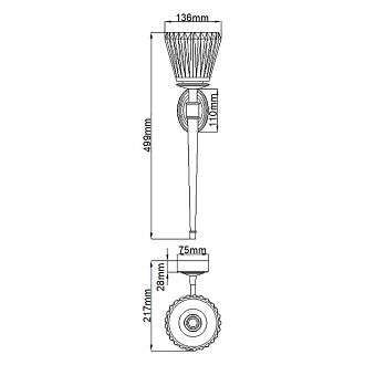 Бра для ванных комнат Elstead Lighting, арт. BATH-AGATHA-BN