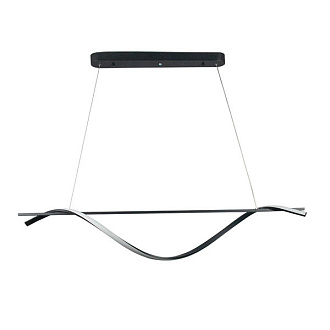 Подвесная люстра 99,5*17*120 см, LED, 55W, белый (регулируемый) Lightstar Rotonda 736447, черный