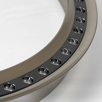 Подвесной светильник 65*50/120 см, 1*led*40W 4000K Lussole Lassen LSP-7257 серый/черный