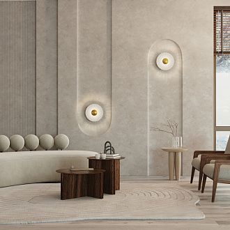 Бра 30*30*30 см, LED, 3000К, Maytoni Fiore MOD233WL-L11BS3K латунный