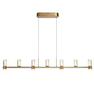 Подвесной светильник *5*200- см, 7*LED*40W, 3000K, Odeon Light Defance 7144/45L, бронзовый