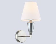 Бра с абажуром 21*16*32,5- см, 1*E14*40W, K, Ambrella Light High Light LH75259, cатин никель