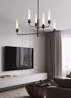 Люстра на штанге Inodesign Stenly Black 6 44.9850