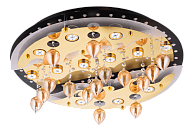 Люстра Ø600 x H180, мм, 12*3W(36W), BK+GD MIX(Чёрный+Золото) Sfera Sveta 8266/12 BK+GD MIX