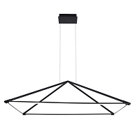 Подвесная люстра 120*80*188 см, 52W, Favourite Pyramis 4573-2P матовый черный, белый акрил