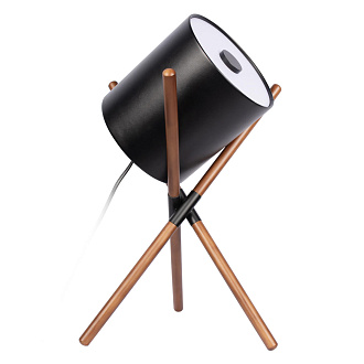 Настольная лампа 40*45 см, 1*E27*40W  LOFT IT Bobbin 10245T Black дерево, черный