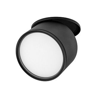 Спот *10*-6,4 см, *LED*12W, 3000/4000/6000K, Lightstar Acuto 215857, черный, вр 8,8 см