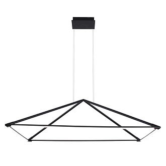Подвесная люстра 120*80*188 см, 52W, Favourite Pyramis 4573-2P матовый черный, белый акрил