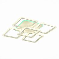 Светильник потолочный 56*56 см,  150W 3000-6000K EVOLUCE QUTRO SLE200452-05RGB Белый