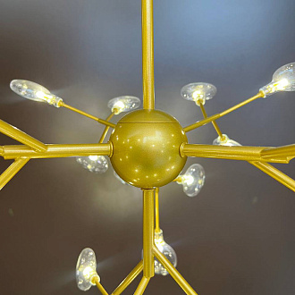 Подвесная светодиодная люстра Kink Light Ветта 07521-162,33, 81W LED, 3000K, диаметр 120 см, золото