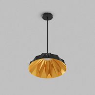 Подвесной светильник 56 см, 20W, 3000K, Denkirs Origami DK6655-BK+SG, черный
