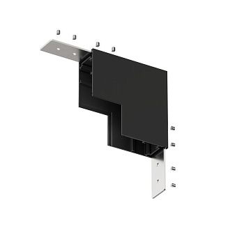 Соединитель для шинопровода 8,5*8,5*5 см, Denkirs SMART 48V BASE | СМАРТ 48V БЕЙС TR8518-BK, черный