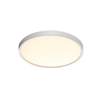 Cветильник 30*2,5 см, LED 24W, 3000/4000 К, IP40, белый, пластик Sonex Alfa White, 7659/24L
