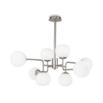Подвесная люстра Maytoni Erich MOD221-PL-08-N, диаметр 96 см, матовый никель