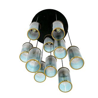 Люстра 50*50*273-273 см, 10*E14*40W, Lumion Murano 8401/10, черный