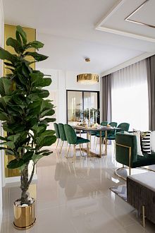 Подвесная люстра Maytoni Artistico MOD017PL-05BS, диаметр 51 см, латунь