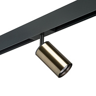 Комплект со светильником Rullo для трека PRO 1,5*6 см, 1*GU10*7W, Черный Lightstar Rullo PRO431