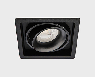 Встраиваемый светильник Italline DE-311 black, черный, вр 9,5 см