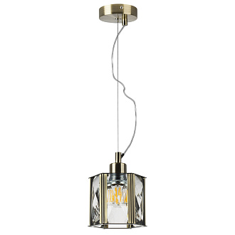 Подвес 13*19,5 см, 1*E27*40W Lightstar Limpio 722013 бронза