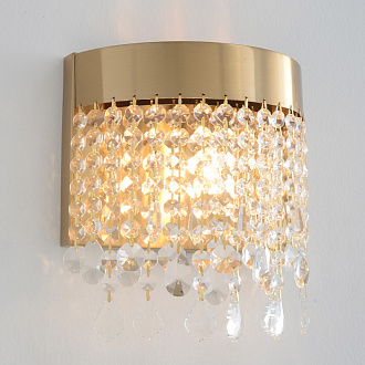 Бра 26 см, Crystal Lux AQUA AP1, латунь