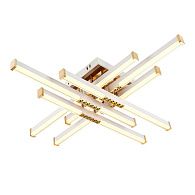 Светильник 77*77*13 см, LED*80W, 3000-6000K, Modelux  MDL.9376.700CL WH, Белый, Золото