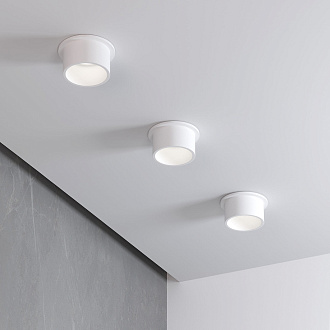 Потолочный акцентный светильник 7*7*5 см, 50W Elektrostandard Moll 25004/01 белый, вр 5,8 см