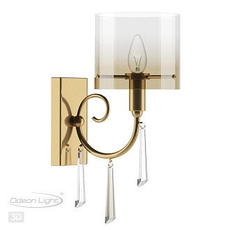 Светильник 34 см, Odeon Light Nicole 4886/1W, бронза