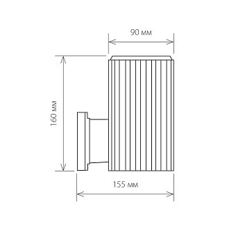 Уличный настенный светильник Strict IP54 1404 TECHNO черный Elektrostandard