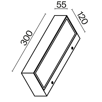 Бра 12*30 см, LED 20W, 3000К, Графит Maytoni Lot O428WL-L20GF3K