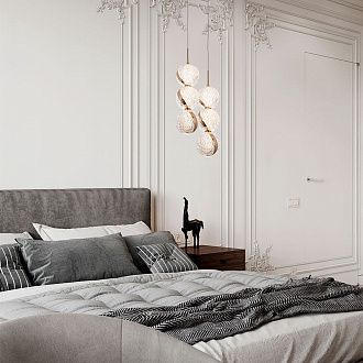 Подвесной светильник 10*10*200 см, LED 15W, 4000K, Золото MODESTYLE MS.89120.1
