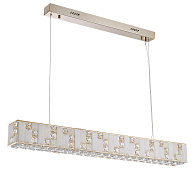 Люстра 12,5*105*100 см, LED 1*50W, 3700 К, Odeon Light Crossa 5072/50L, золото/прозрачный/белый