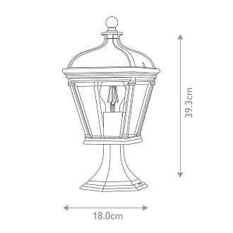Фонарь-пьедестал Elstead Lighting, Арт. BAYVIEW-3M-BK