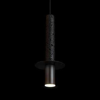 Подвесной светильник 13 см, Loft IT Everest 10583A Black, черный-травертин