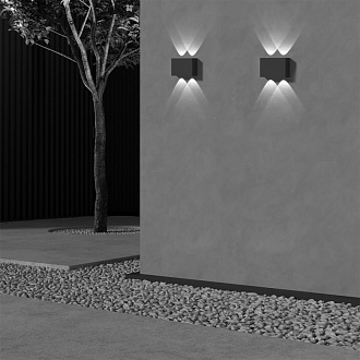 Светильник настенный 4*12*8 см, LED, 4W, 3000К, Maytoni Show O433WL-L4GF3K серый