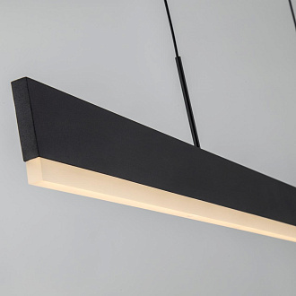 Подвесной светильник 120*1,5*160 см, LED 35W, 3000 / 6000K, Черный LED4U L8668-1200 BK