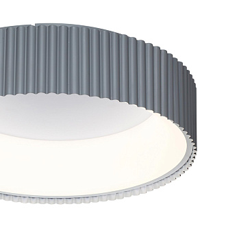 Потолочный светильник *46*13,5 см, LED 1*56W, 3000-4000-6500 К, Sonex Sharmel 7713/56L, белый/серый