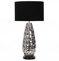 Настольная лампа Omnilux Borselli OML-19404-01, хром-черный
