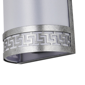 Бра Favourite Exortivus 4010-2W, D115*W180*H485, античного серебра, плафон из белой ткани