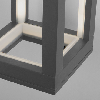 Уличный настенный светодиодный светильник Frame LED IP54 1527 TECHNO LED серый Elektrostandard